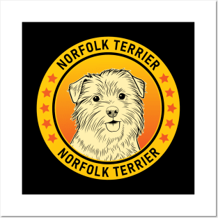 Norfolk Terrier Dog Portrait Posters and Art